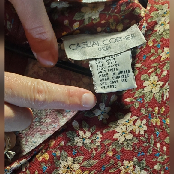 Vintage Casual Corner floral jumpsuit - Picture 5 of 7